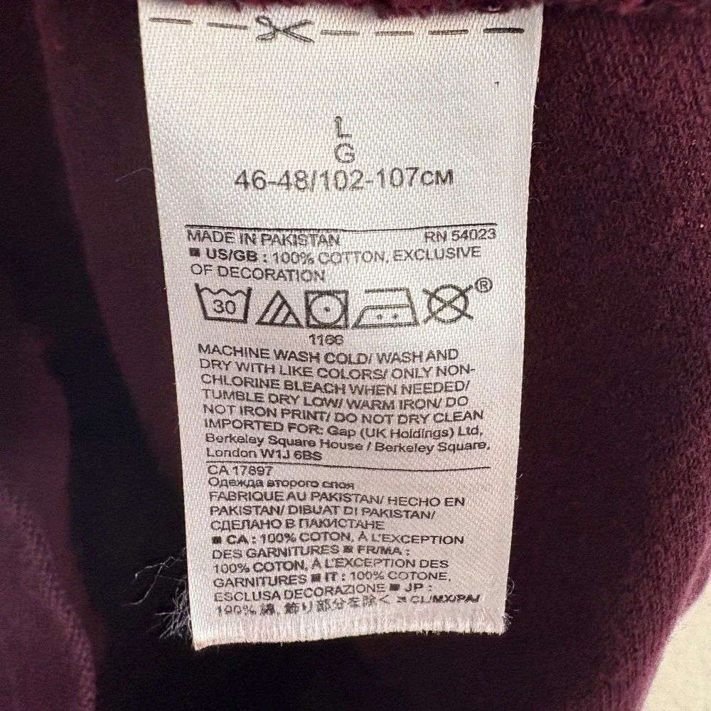 Banana Republic Polo Shirt Mens L Burgundy Birdseye Elephant Logo